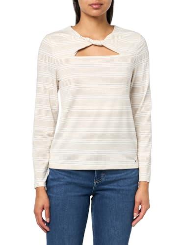 tommy hilfiger women's sportswear long sleeve knit top, ivory, l