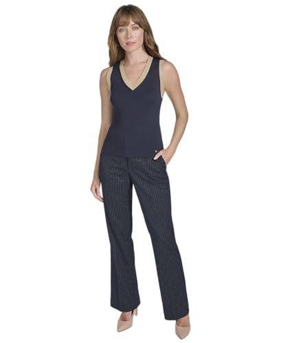 tommy hilfiger women's suits sleeveless sweater, midnight, l