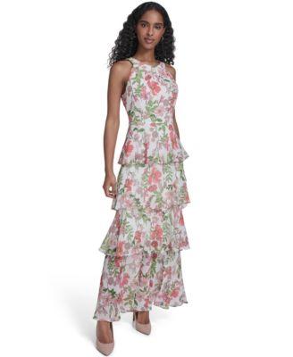 tommy hilfiger womens halter neck maxi dress