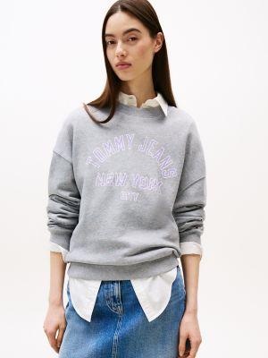 tommy jeans overdyed varsity sweatshirt