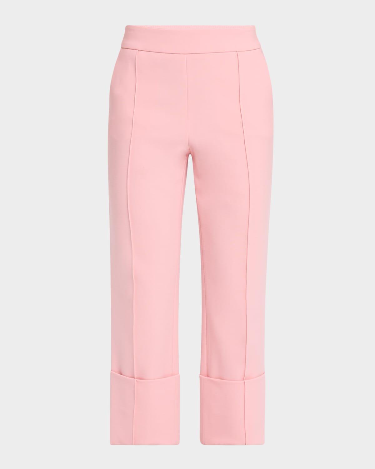 toni straight-leg crop cuffed pants