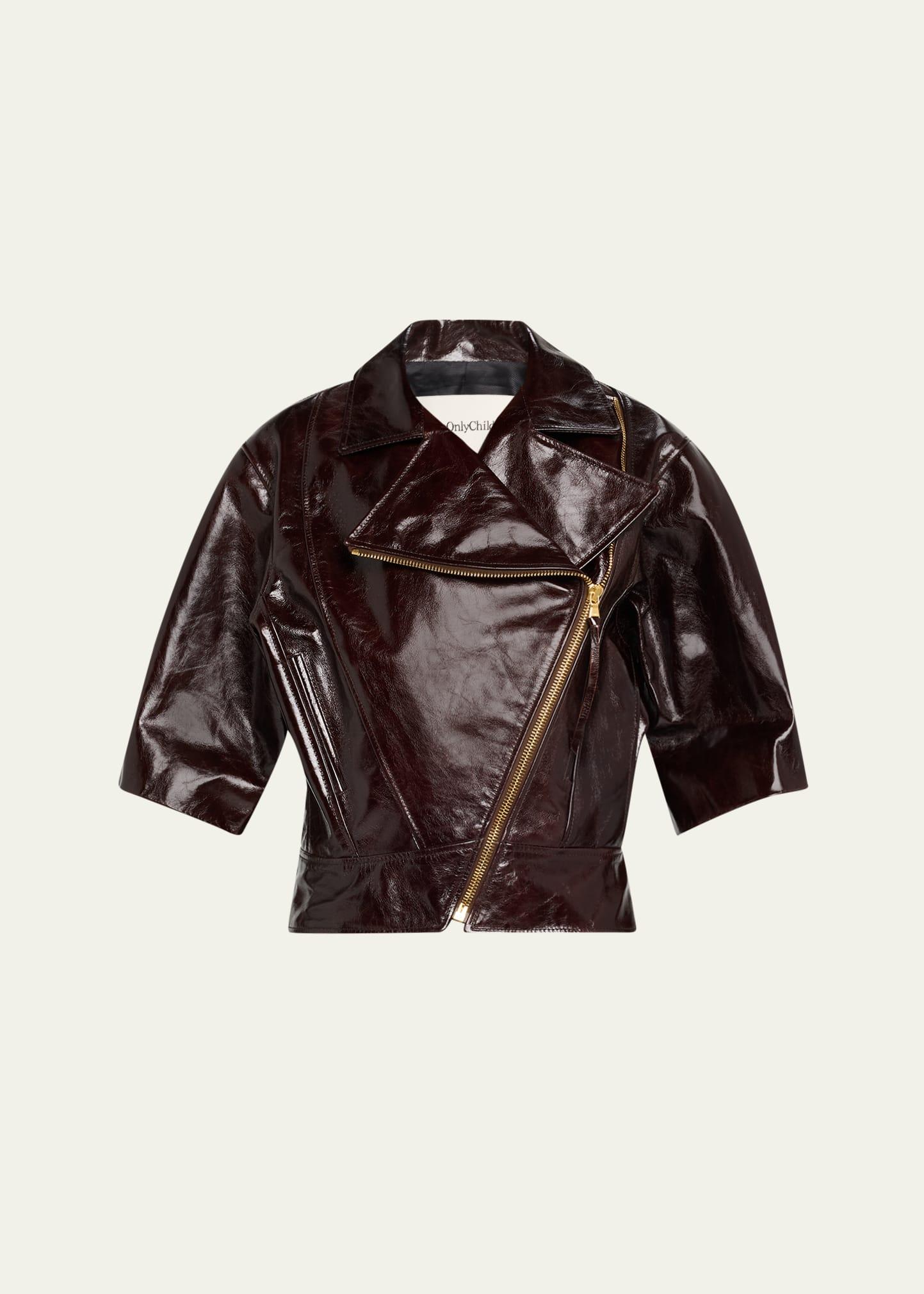 toots crinkle leather jacket