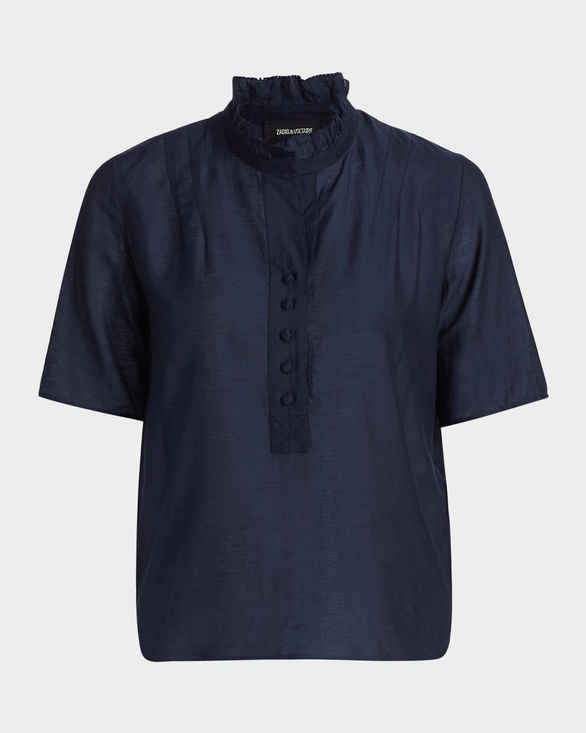 topher ruffle blouse