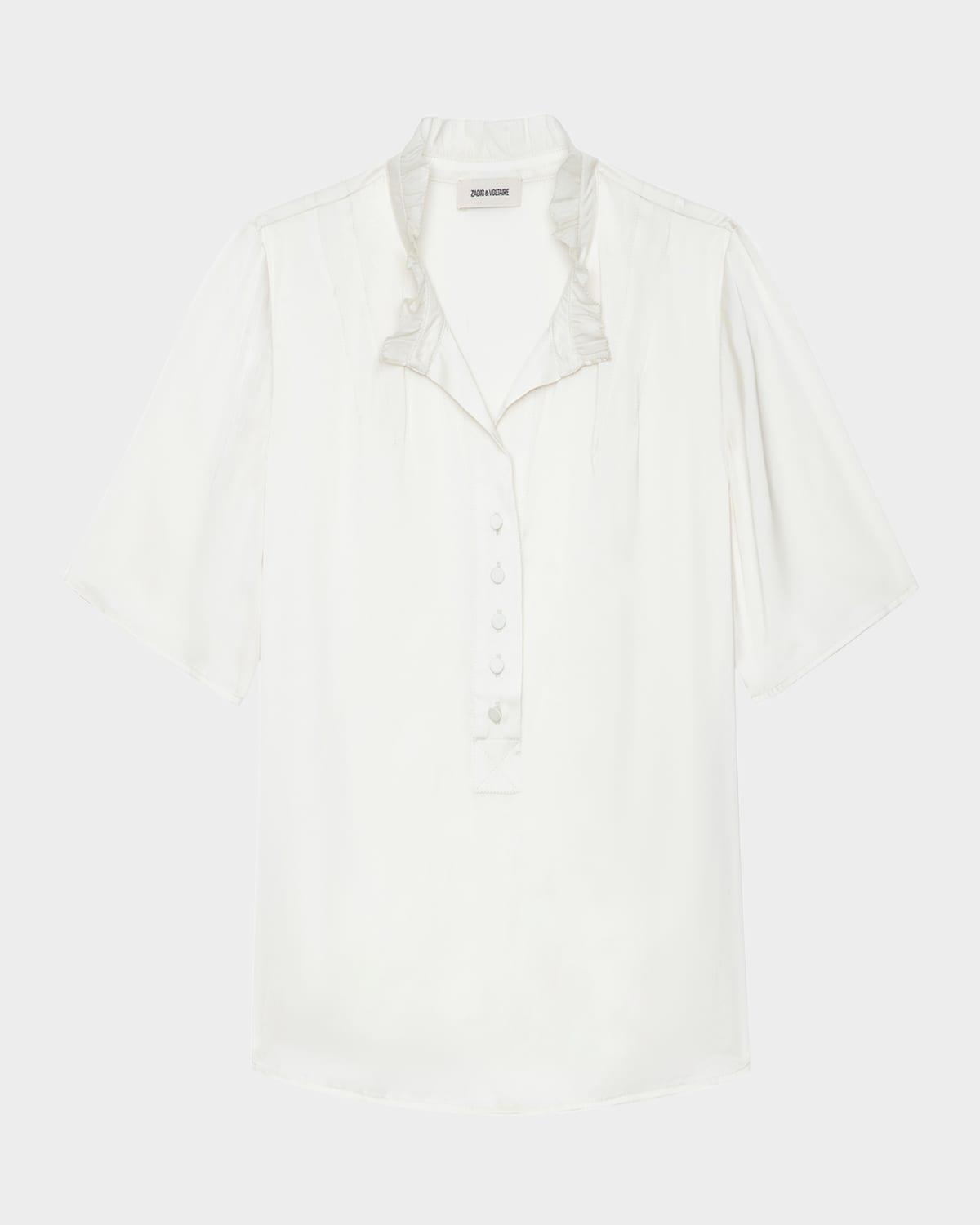 topher satin blouse