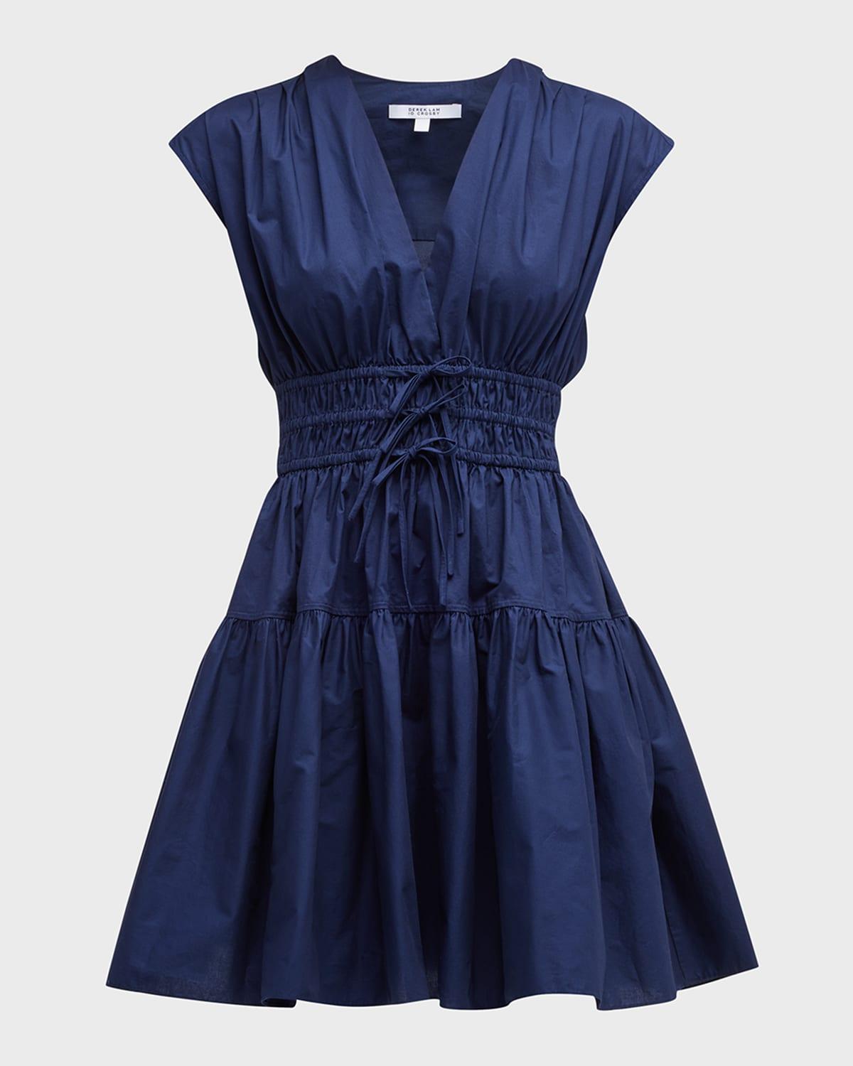 tora v-neck mini dress