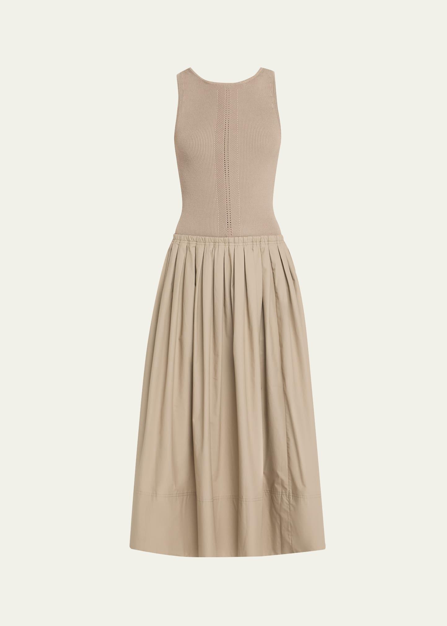 tori sleeveless combo dress