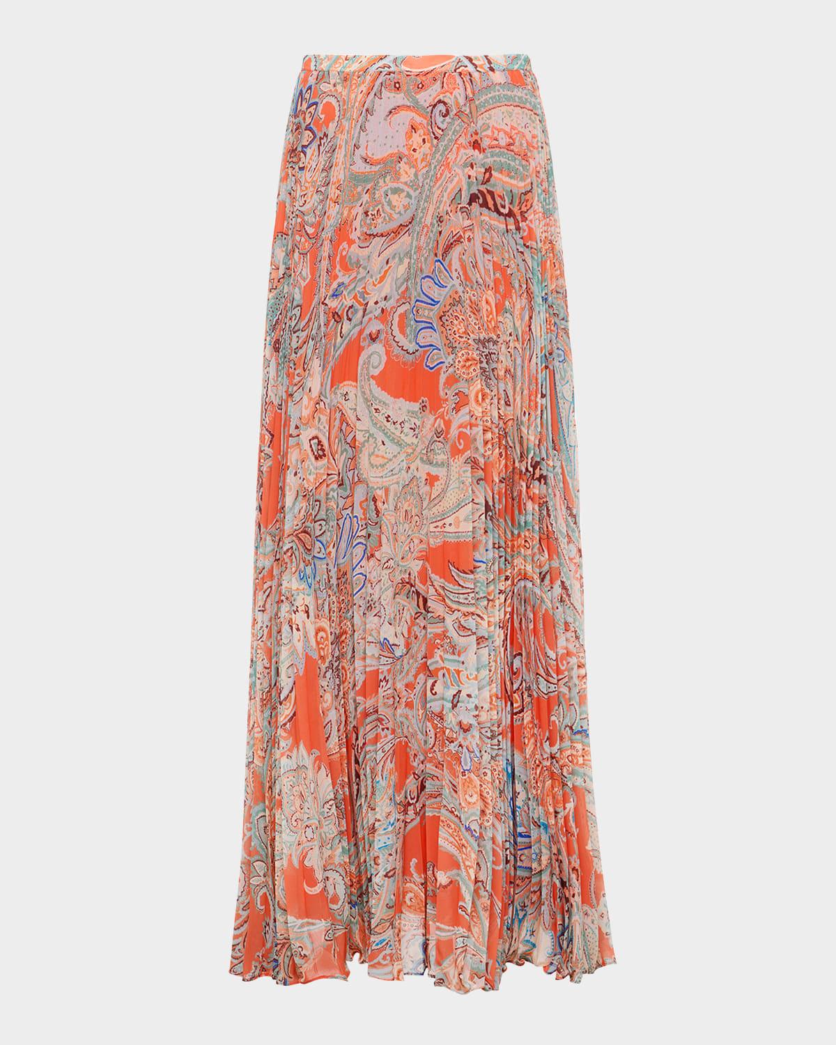 torin pleated maxi skirt