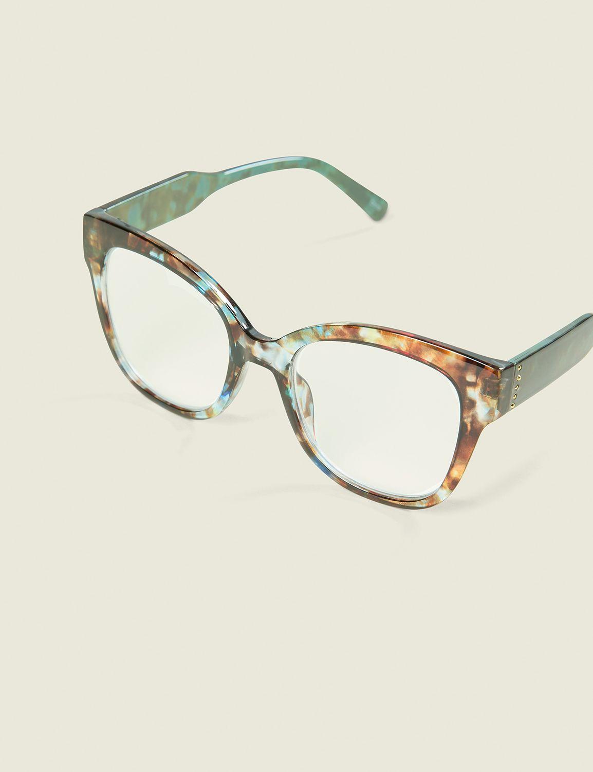 tortoiseshell square reader glasses