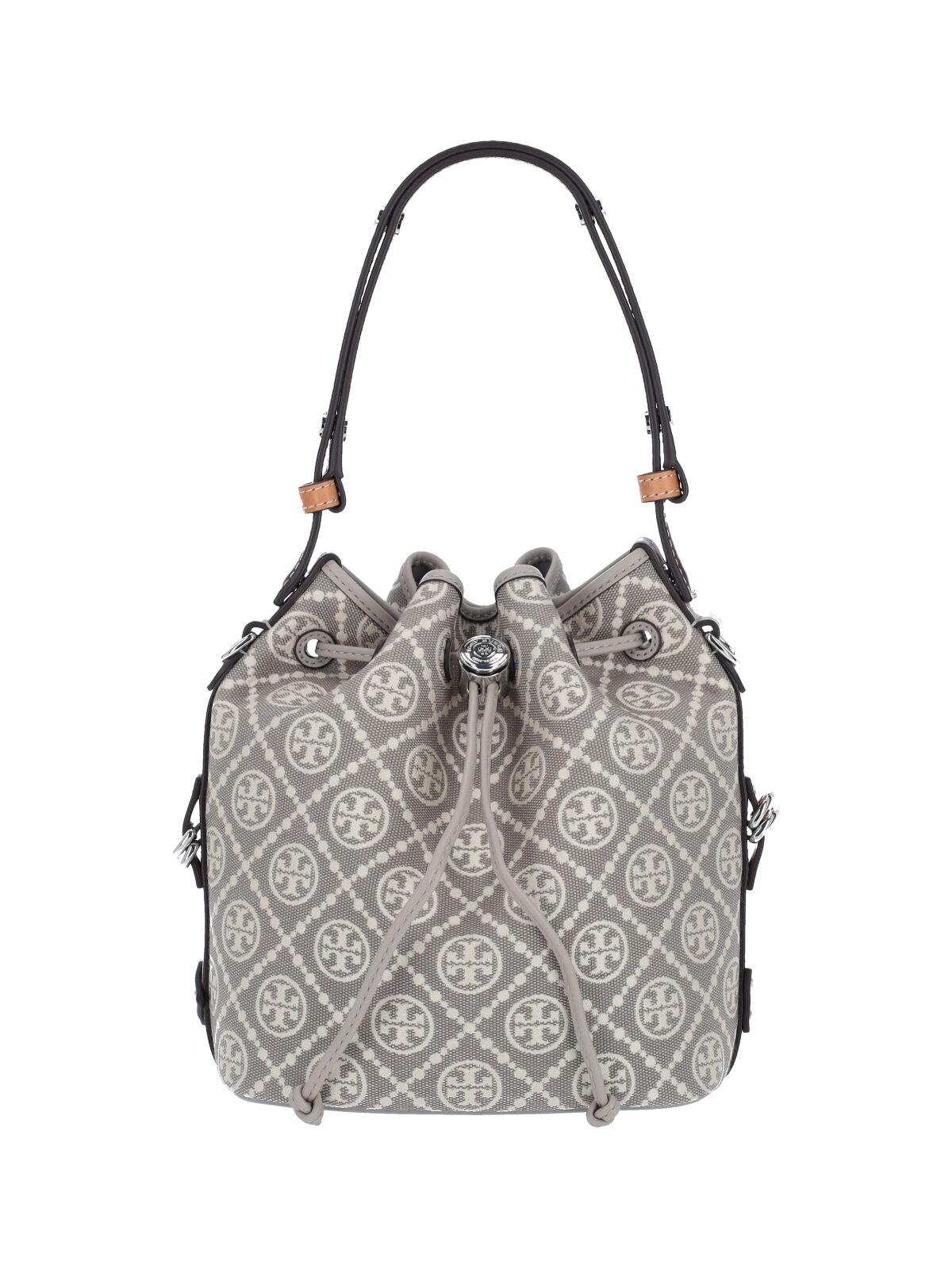 tory burch "t-monogram" bucket bag