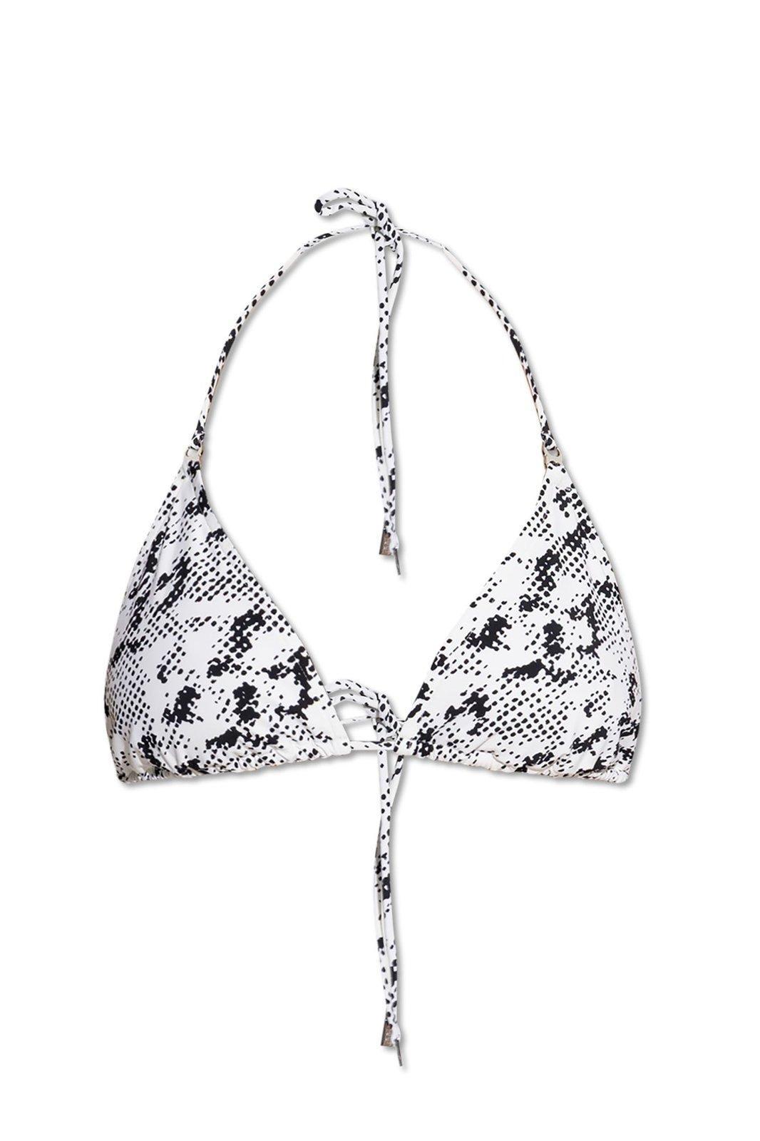tory burch all-over printed tie-fastened bikini top