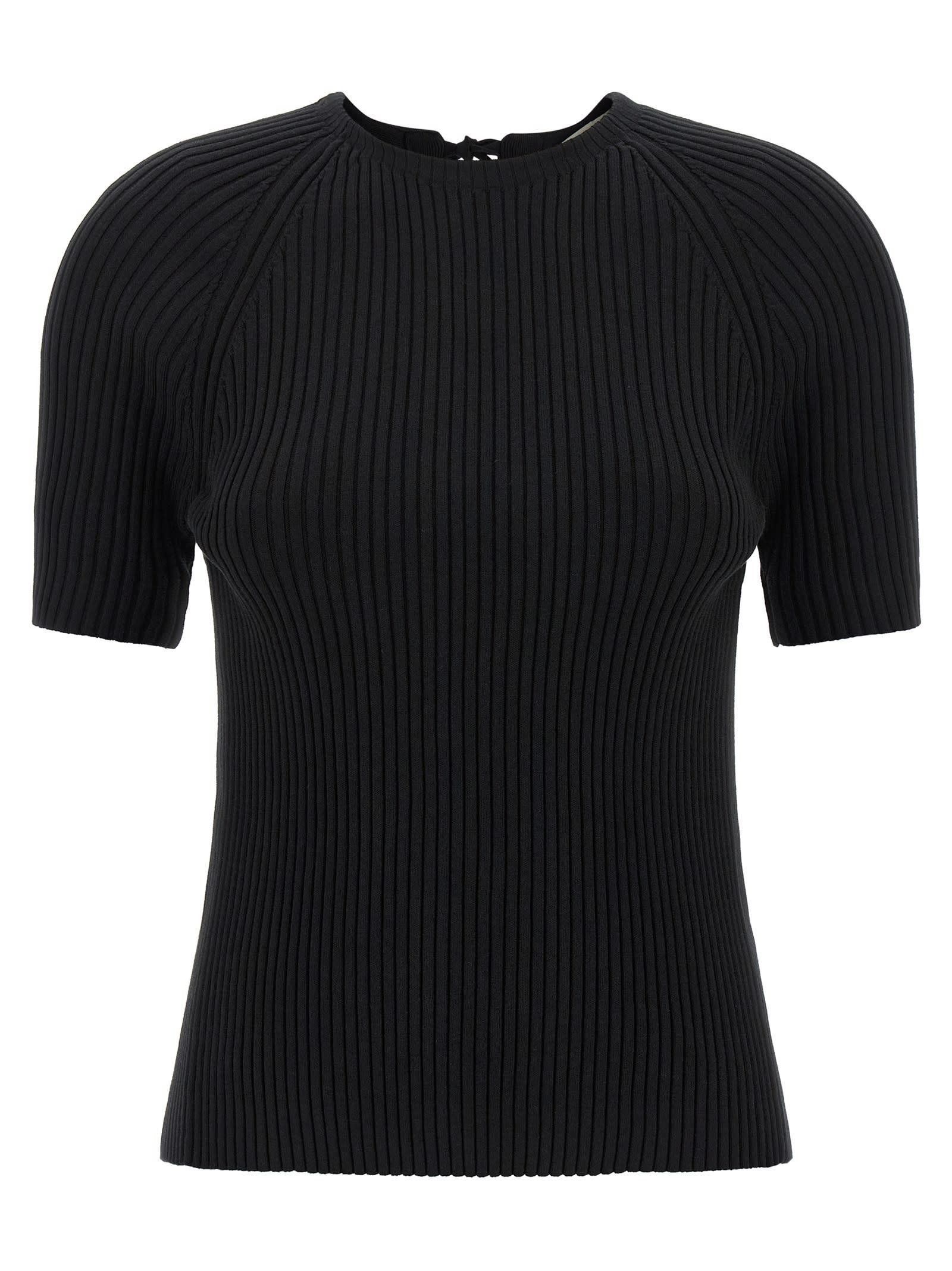 tory burch back closure sweater