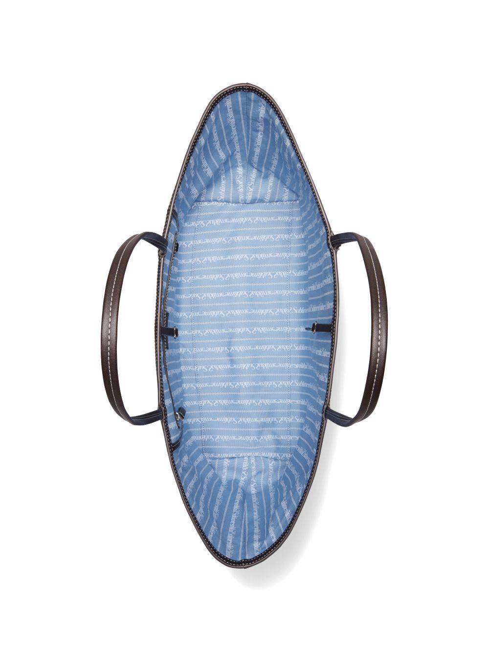 tory burch bags blue linen/flax - women