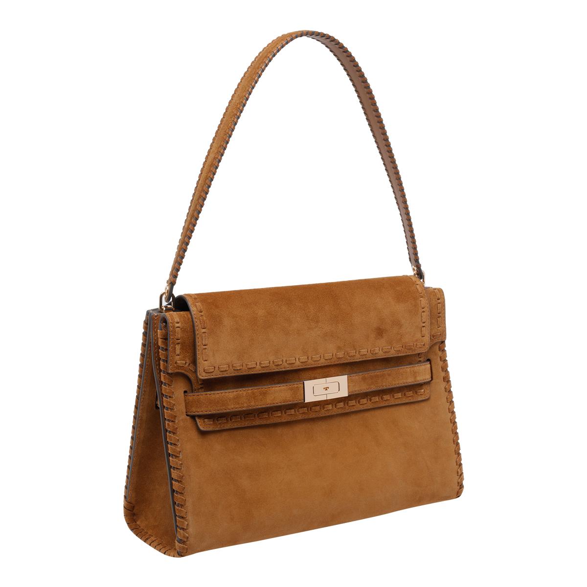 tory burch bags brown calf leather - women
