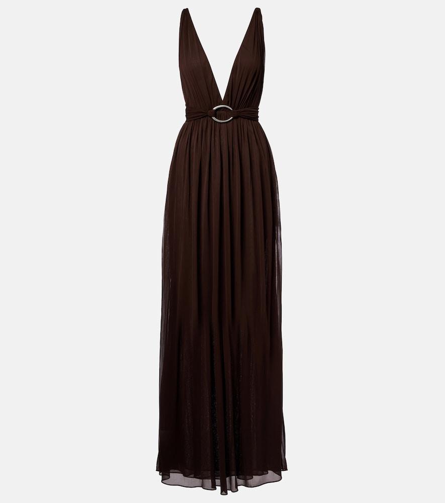tory burch belted jersey maxi dress