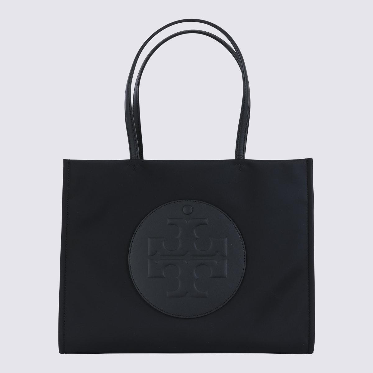 tory burch black ella small tote