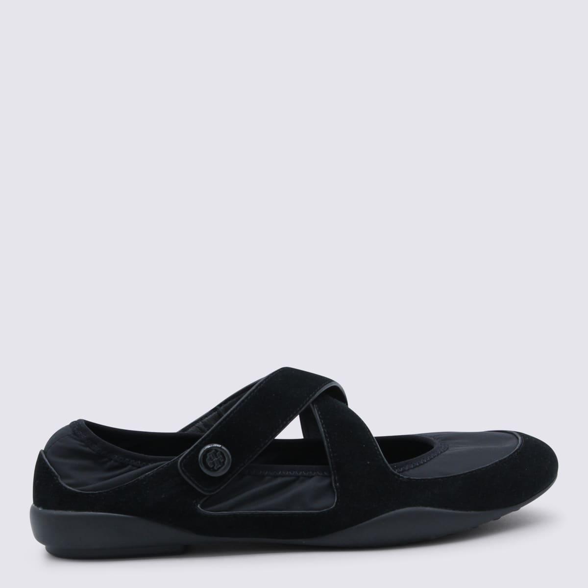 tory burch black flats