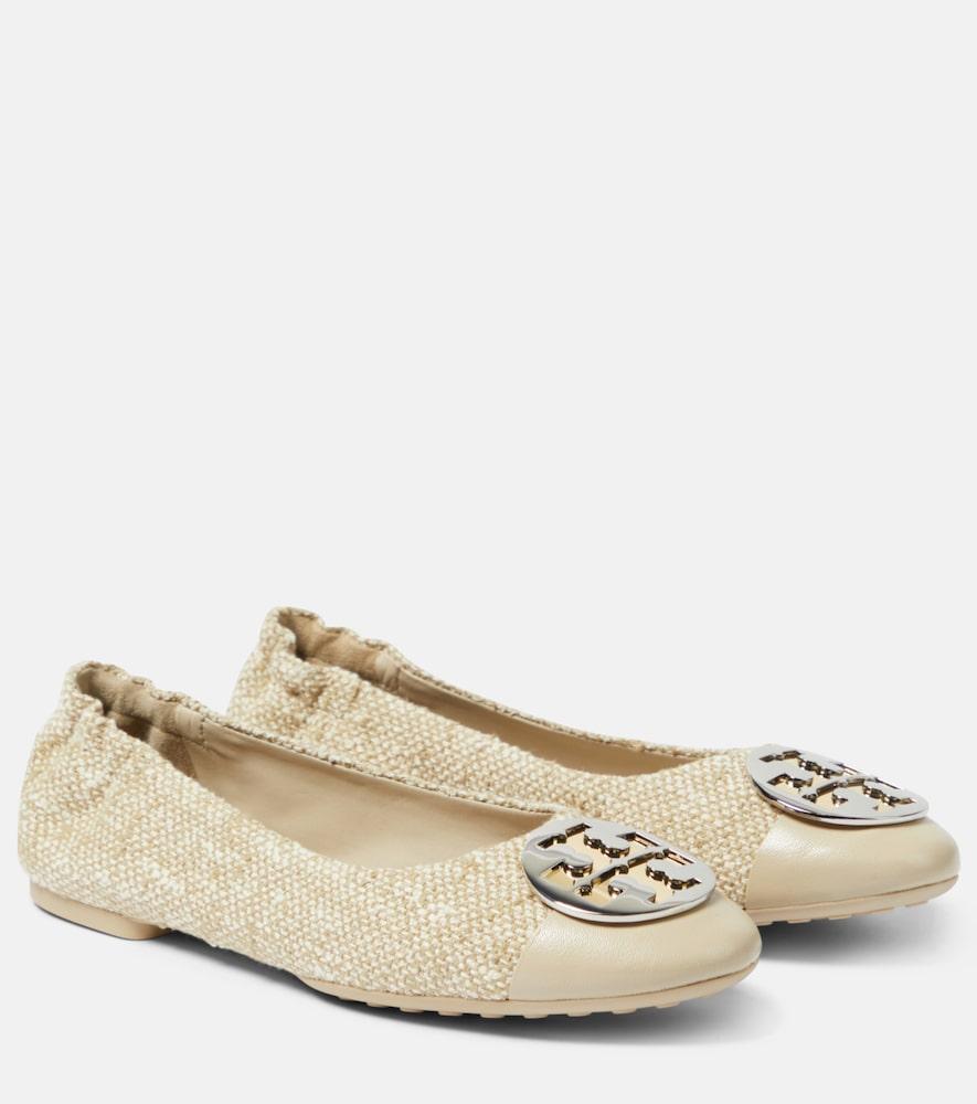 tory burch claire tweed ballet flats