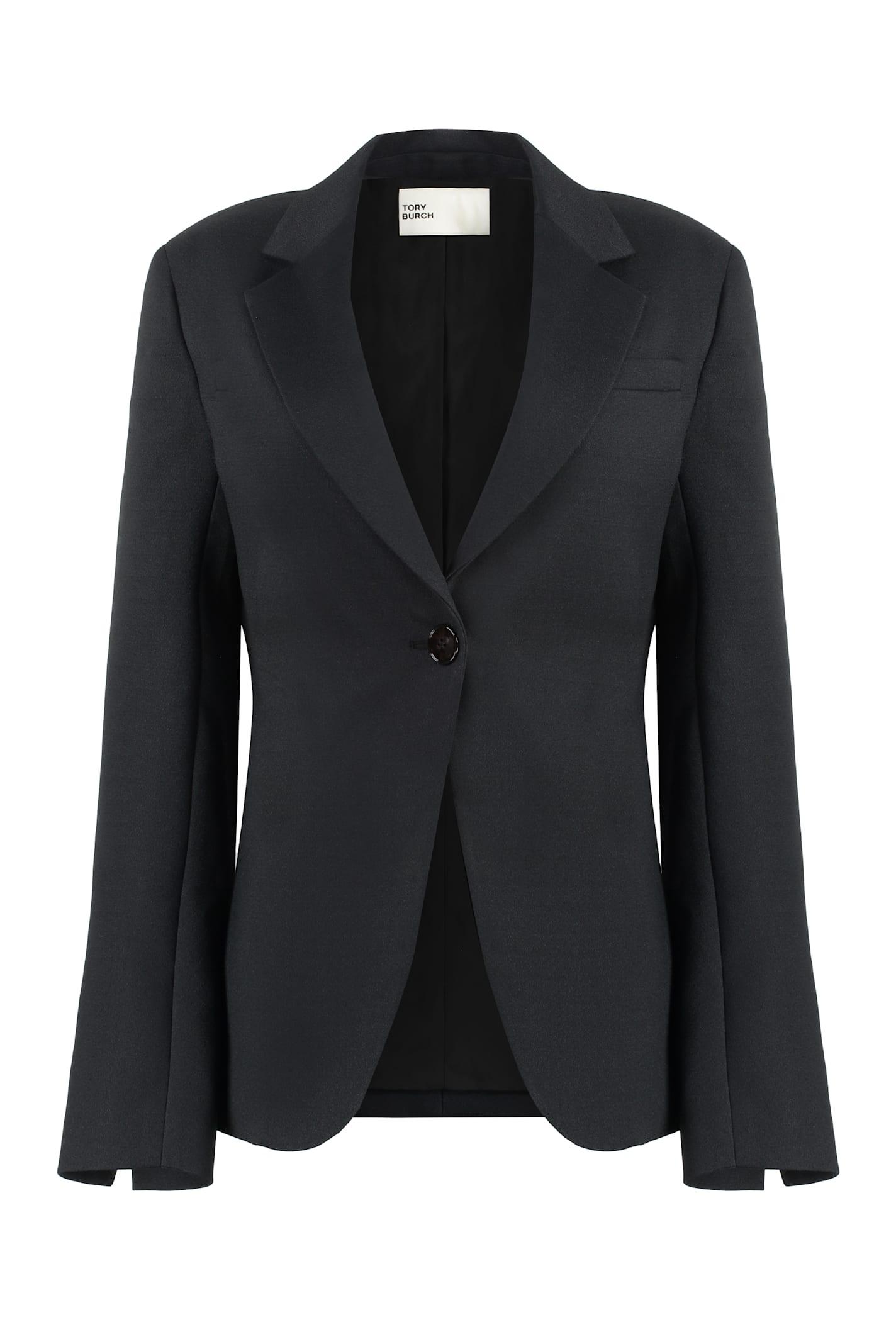 tory burch crepe blazer
