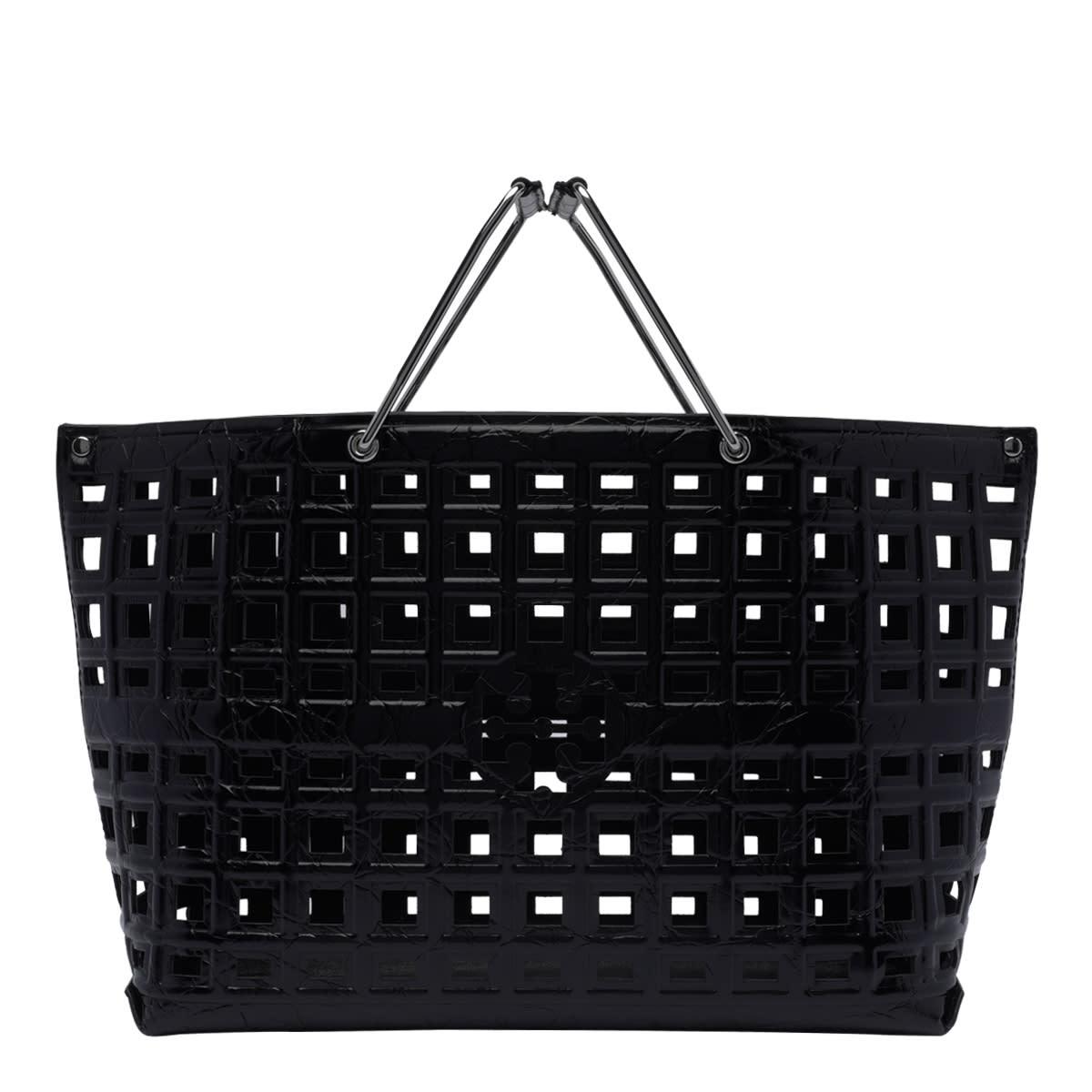 tory burch croco embossed ella market handbag