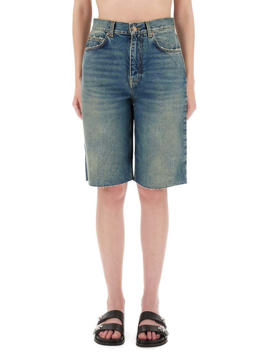 tory burch denim shorts
