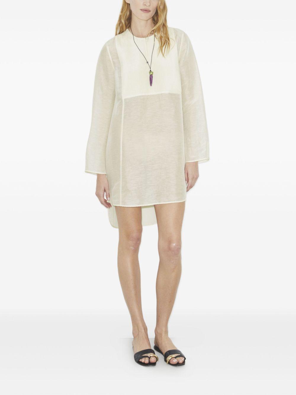 tory burch dresses ivory linen - women
