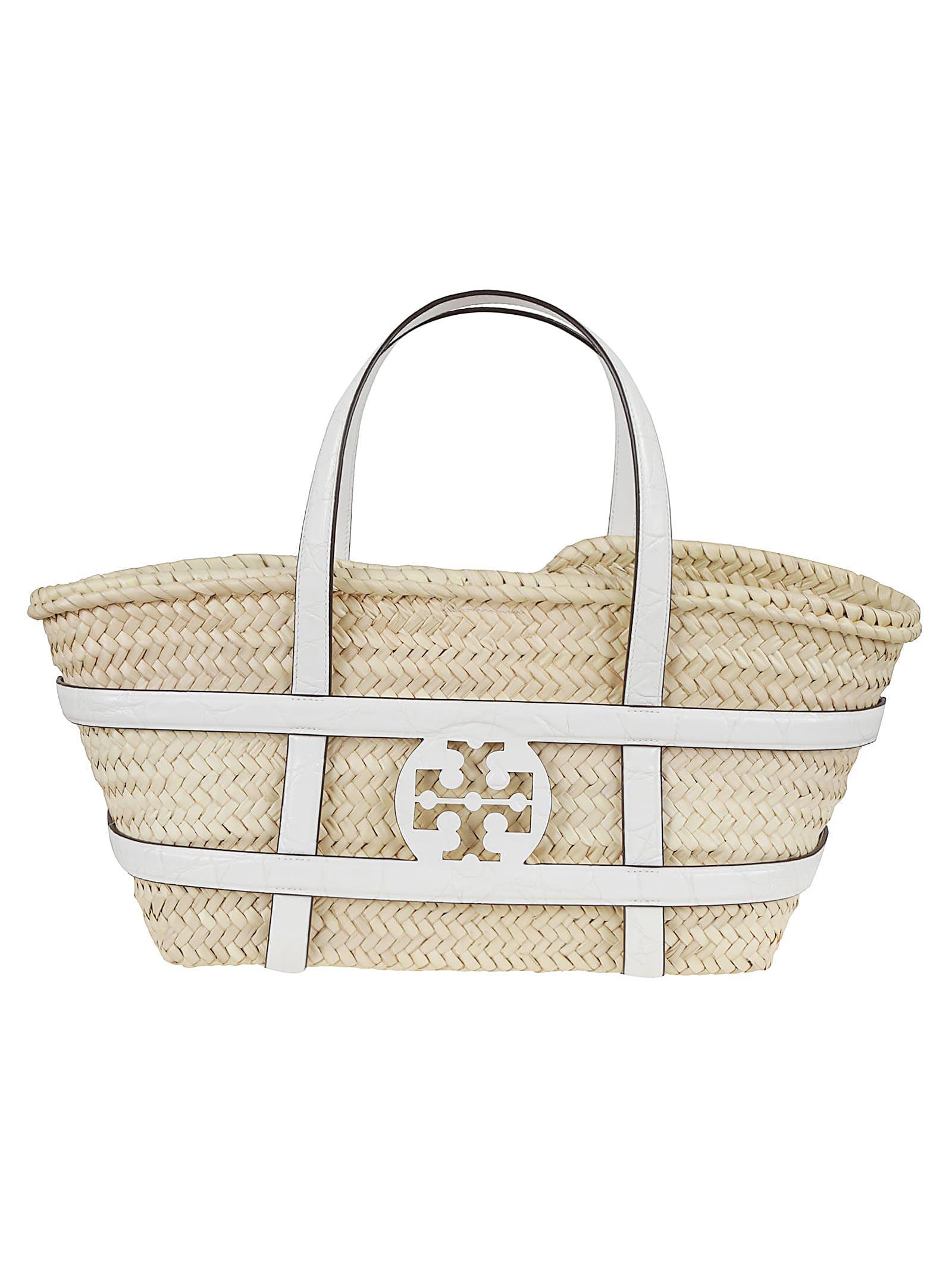 tory burch ella straw basket