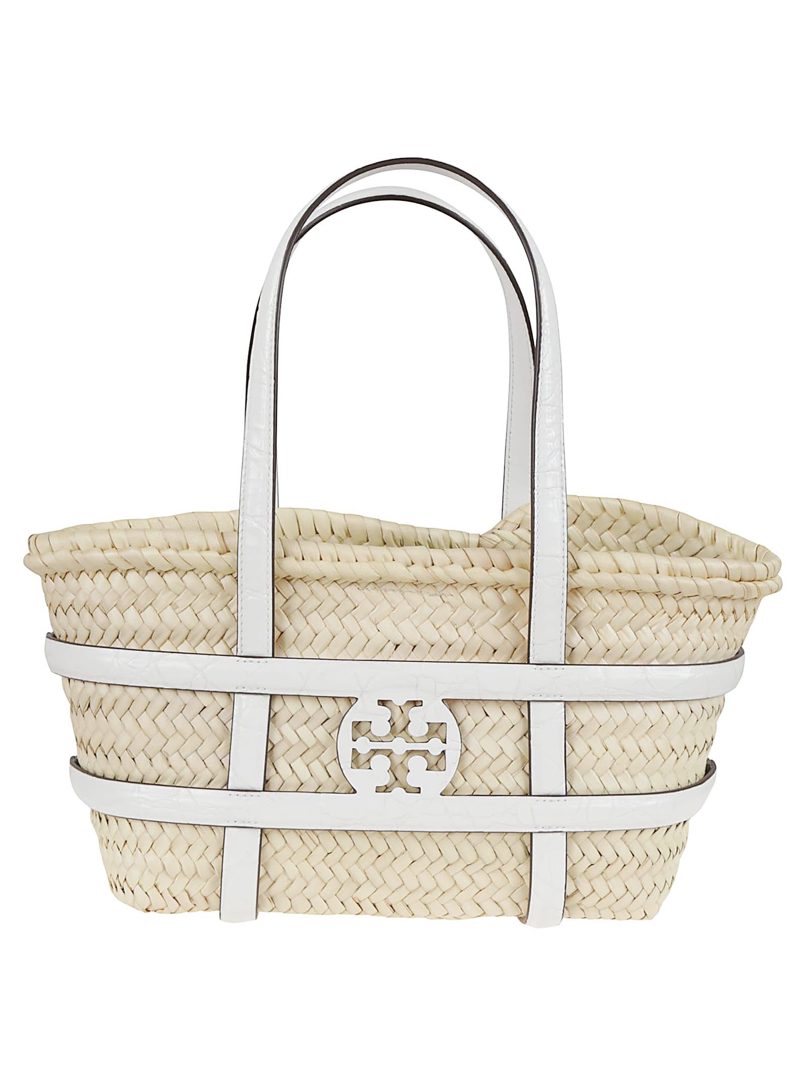 tory burch ella straw small basket