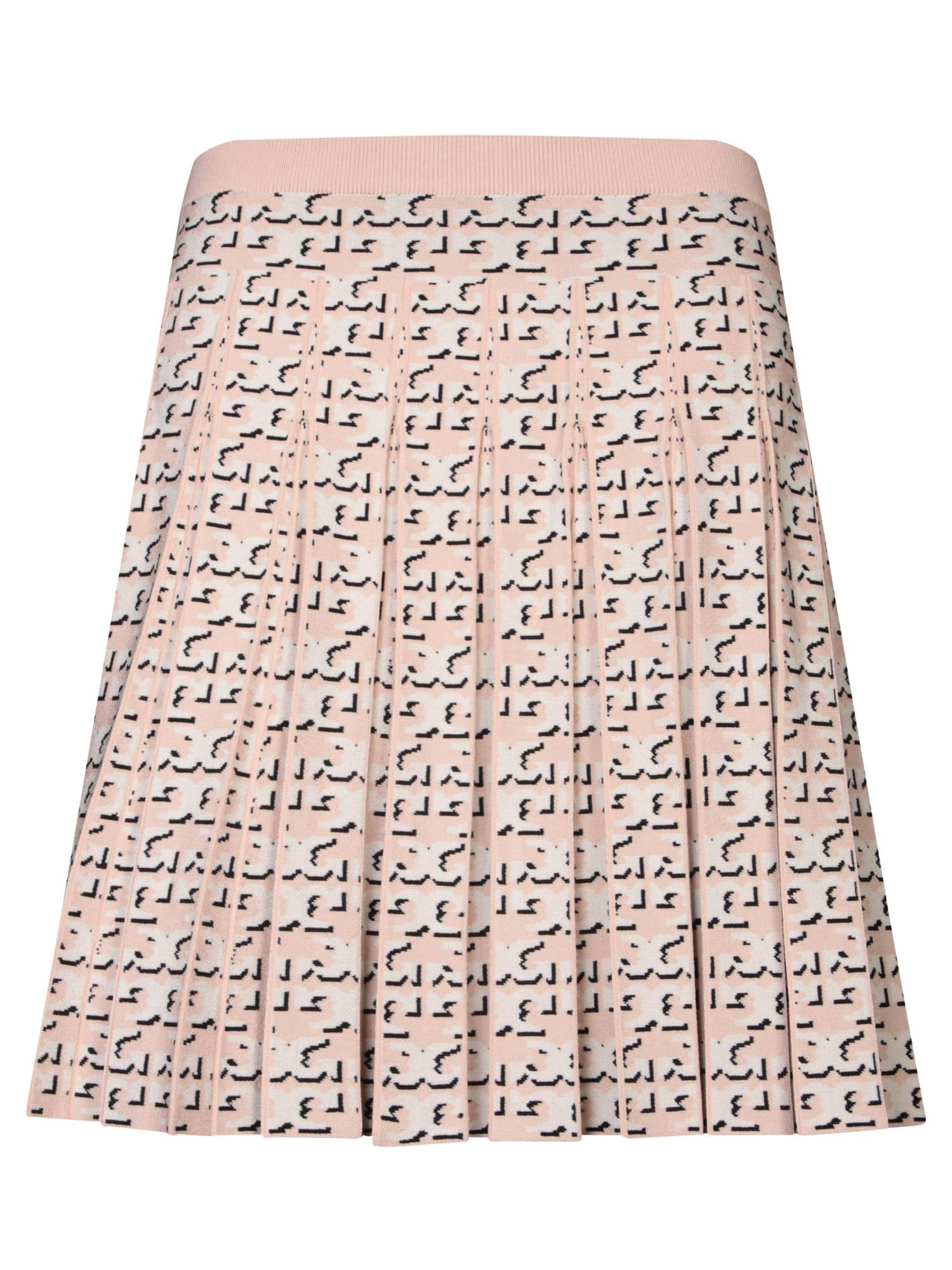 tory burch embroidered viscose blend skirt