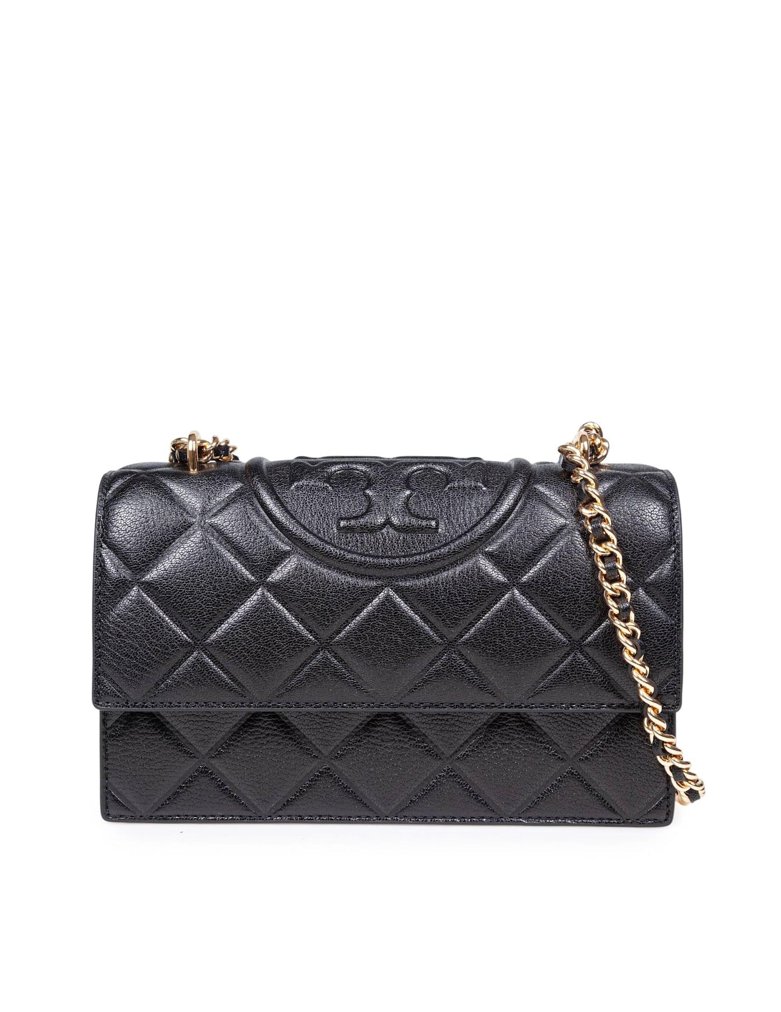 tory burch fleming small leather crossbody bag