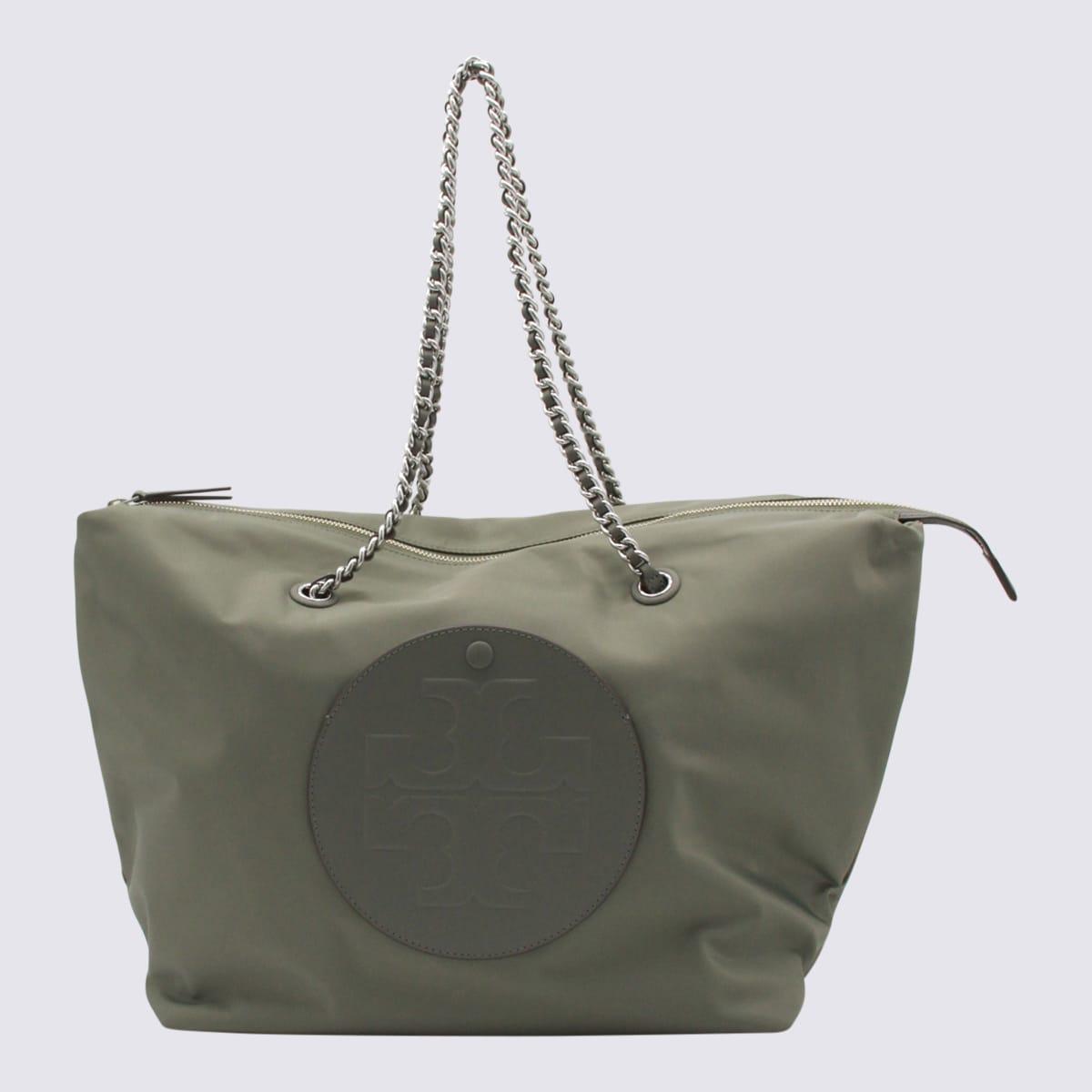 tory burch grey green totes