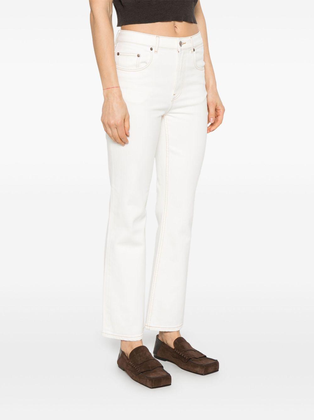 tory burch jeans white cotton elastane - women