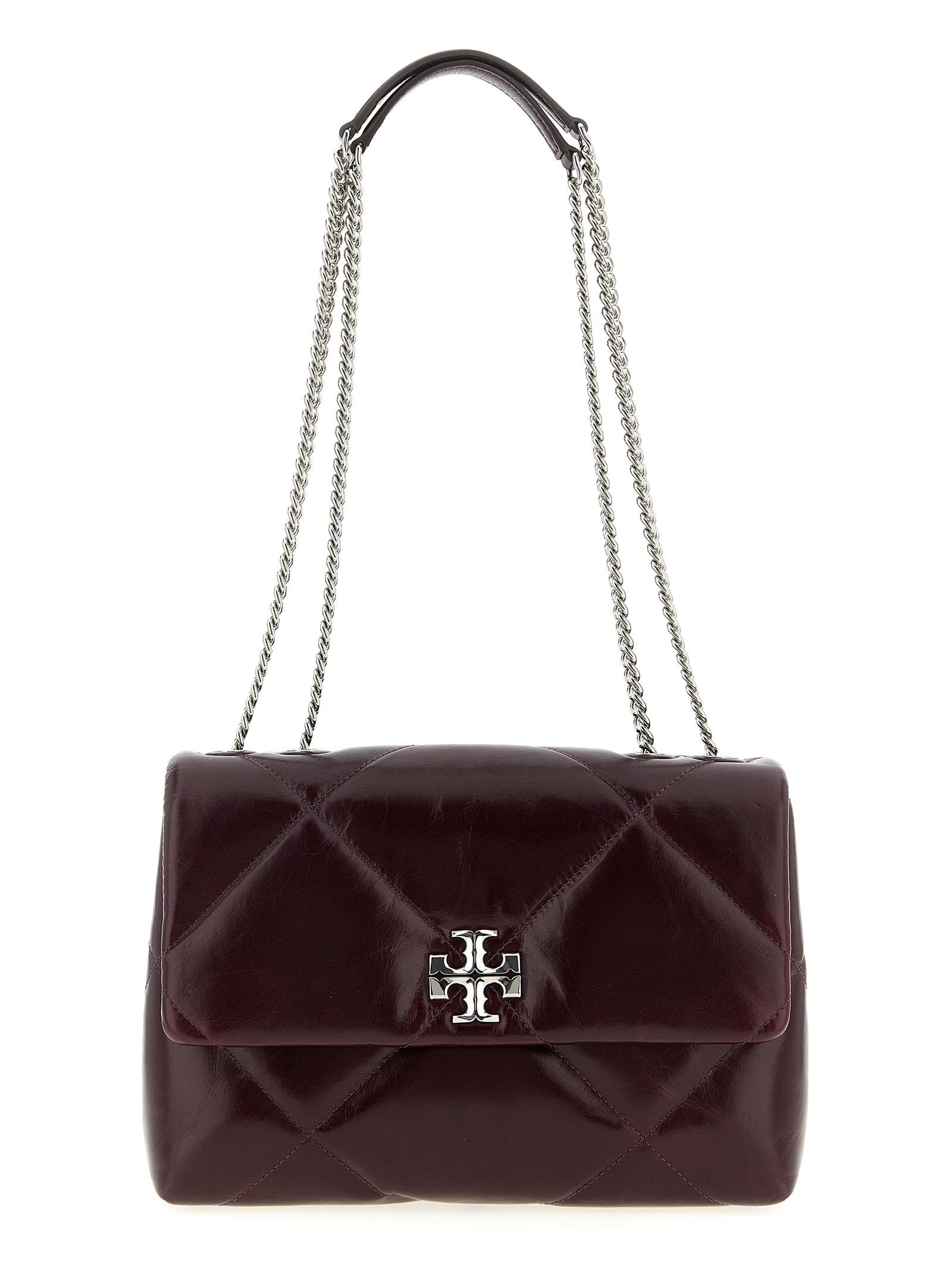 tory burch kira burgundy leather crossbody bag