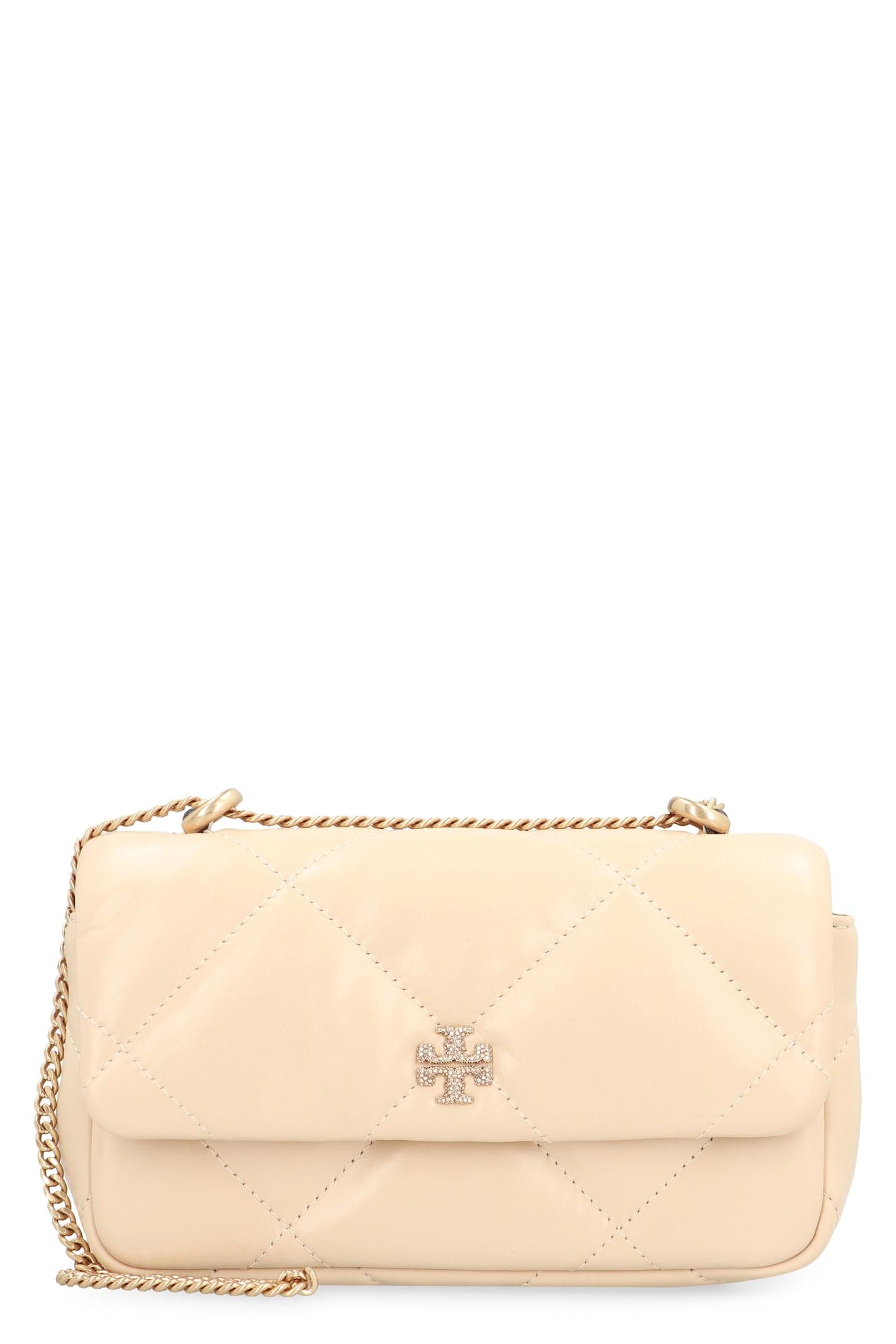 tory burch kira diamond leather mini crossbody bag