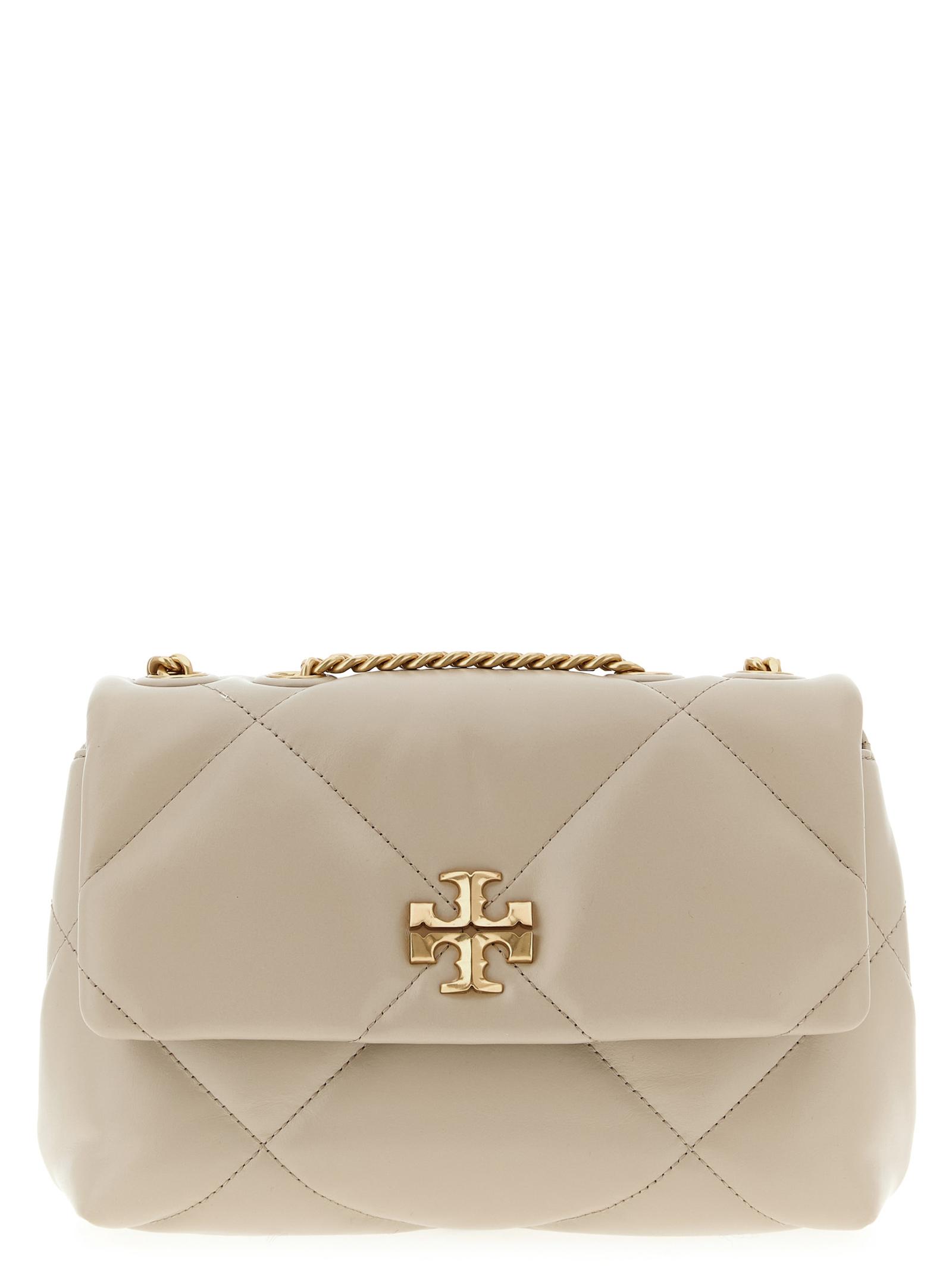 tory burch kira diamond quilted crossbody bag white cow leather (bos taurus) - women