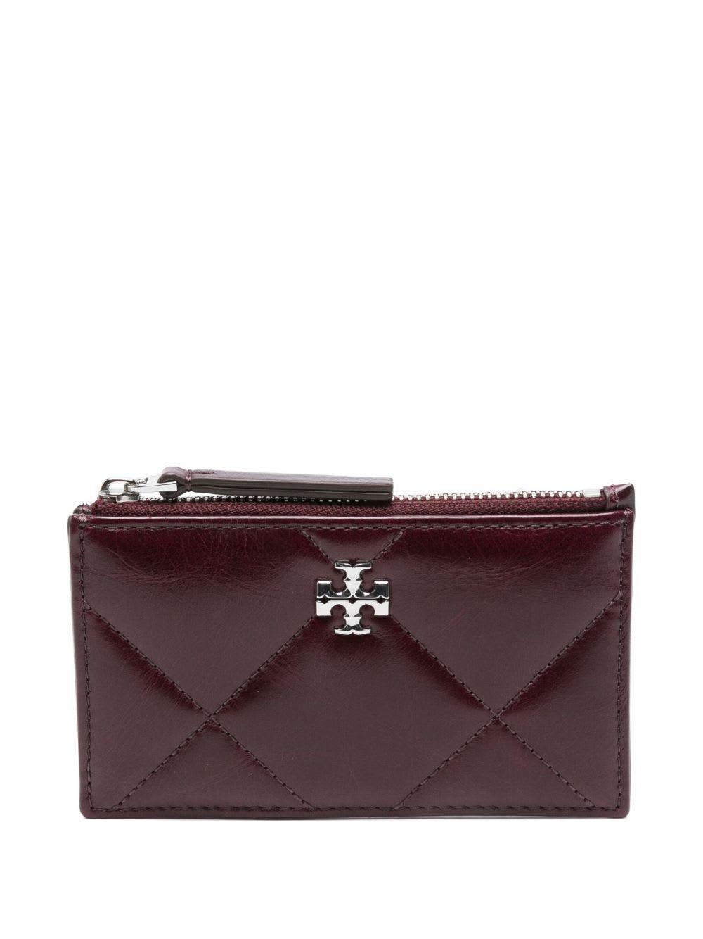tory burch kira leather card case