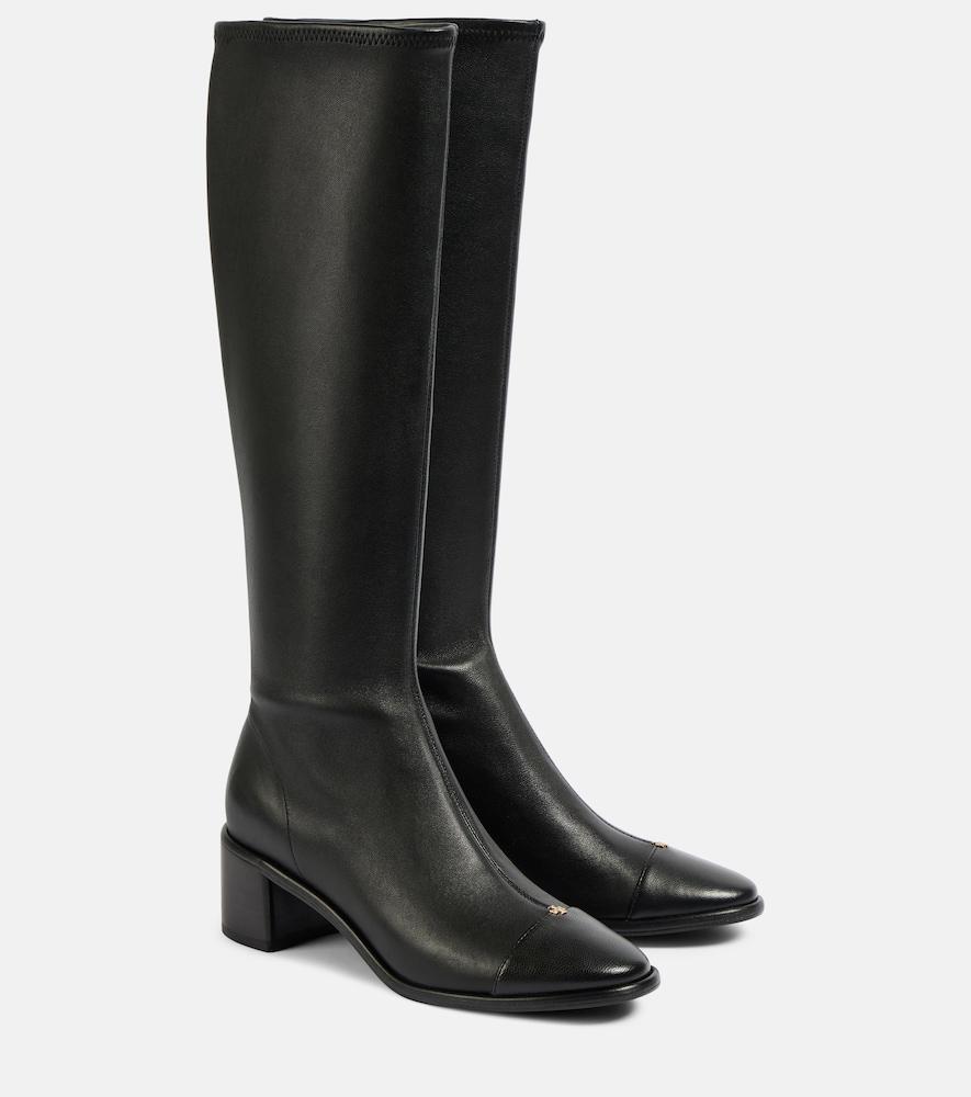 tory burch leather knee