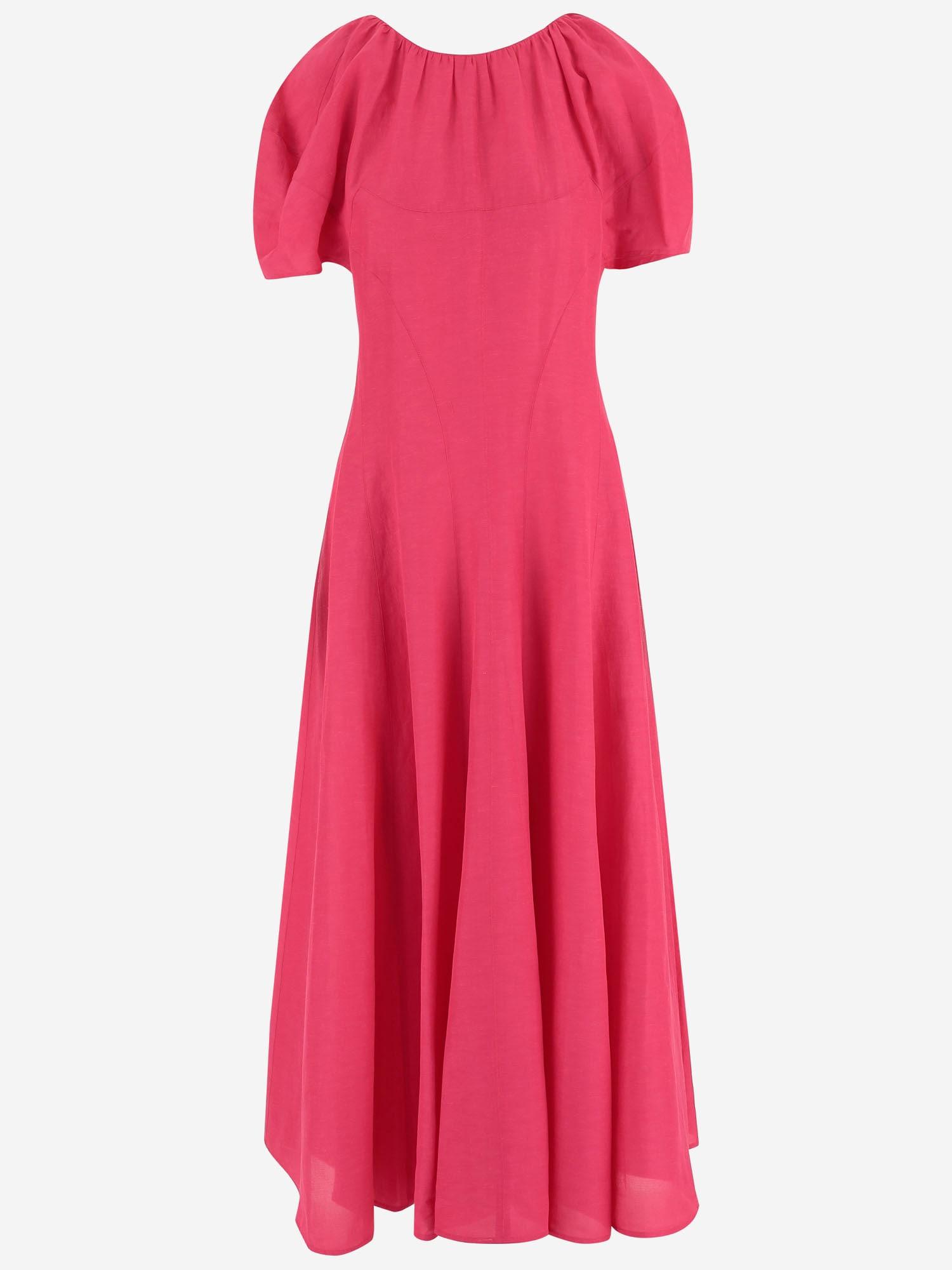 tory burch linen and viscose dress
