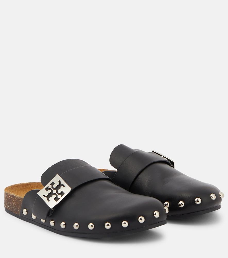 tory burch mellow studded leather slippers