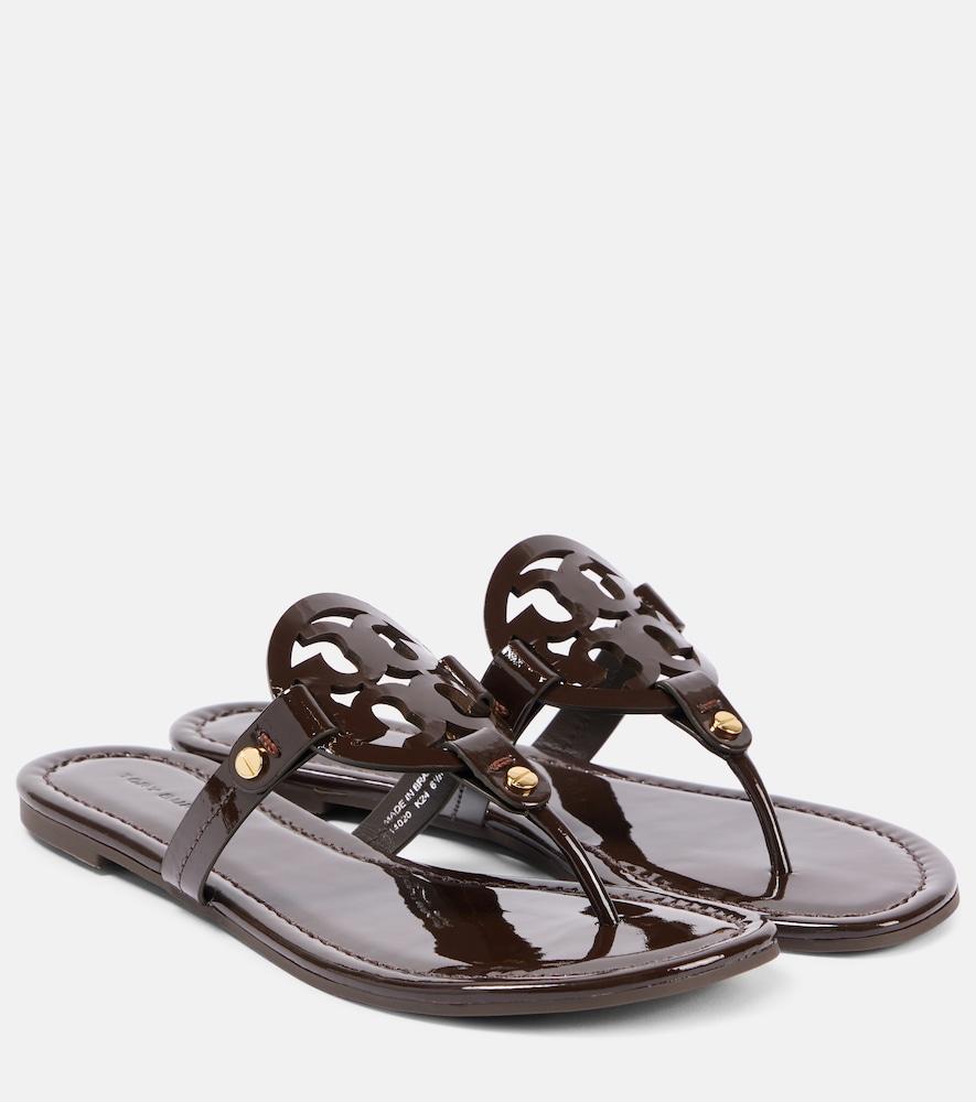 tory burch miller patent leather thong sandals