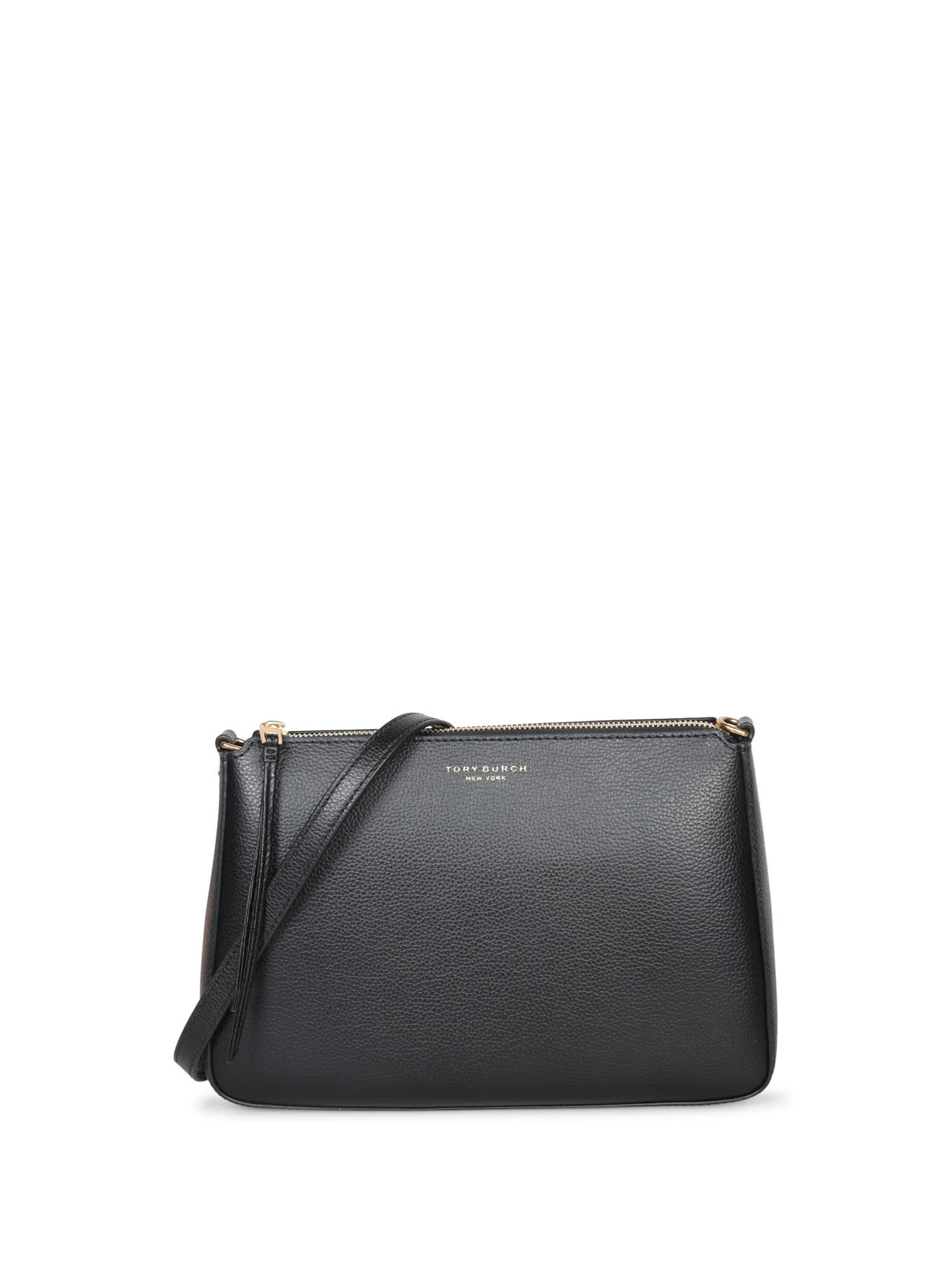 tory burch perry black leather bag