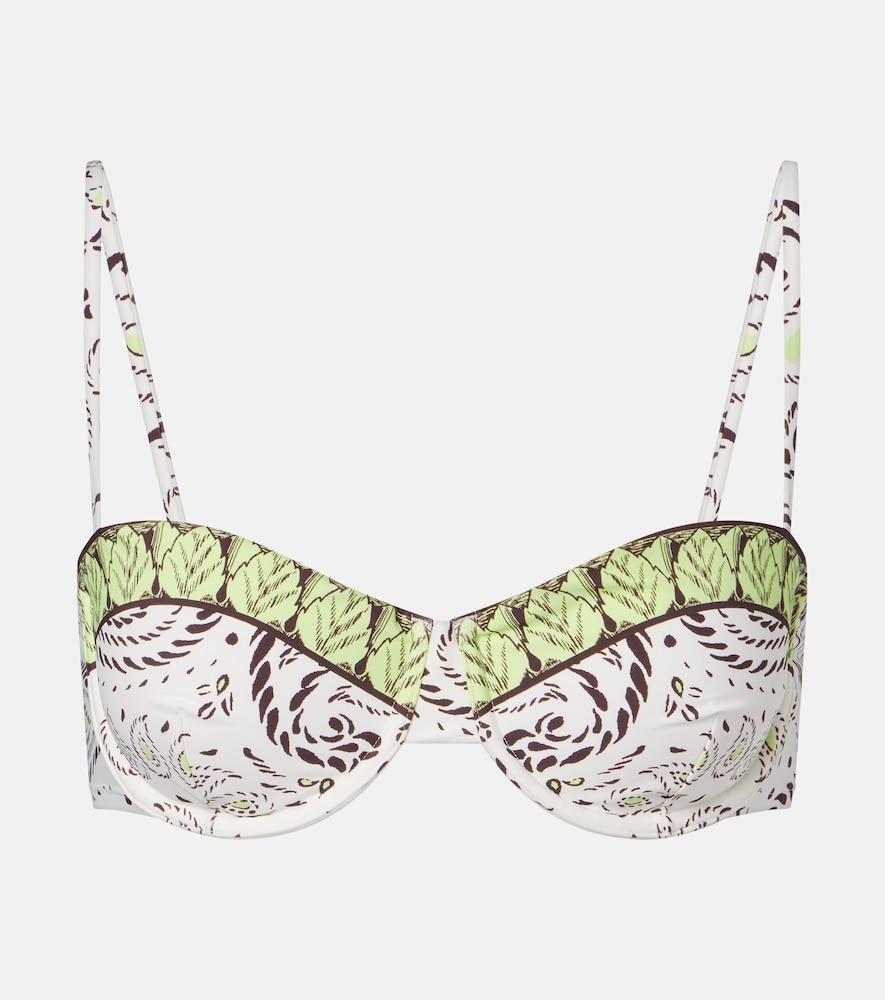 tory burch printed bikini top