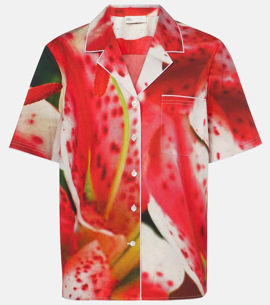 tory burch printed cotton