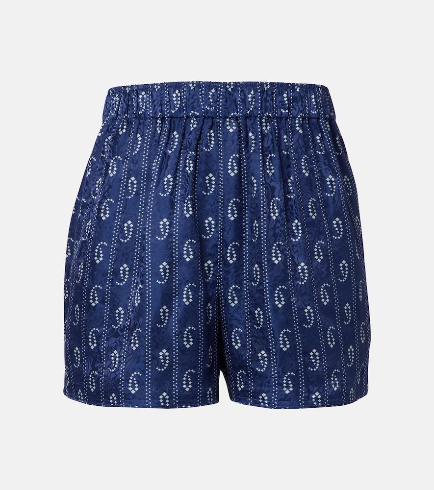 tory burch printed shorts