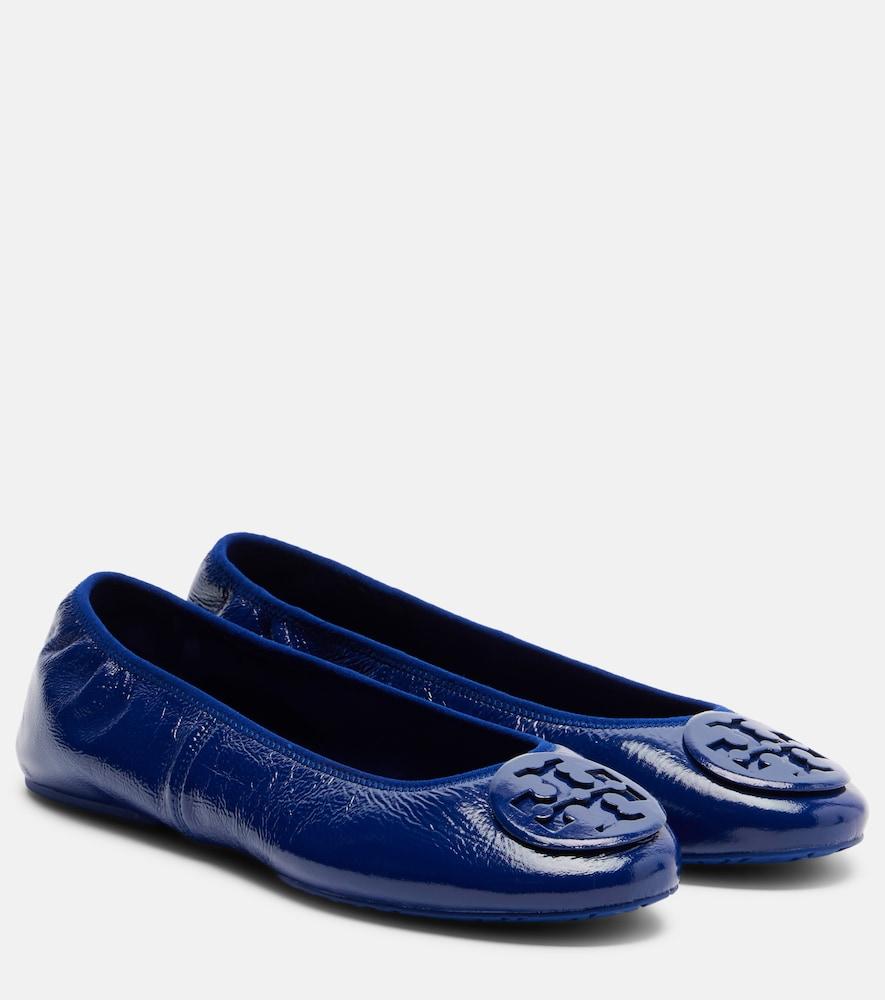 tory burch reva travel leather ballet flats