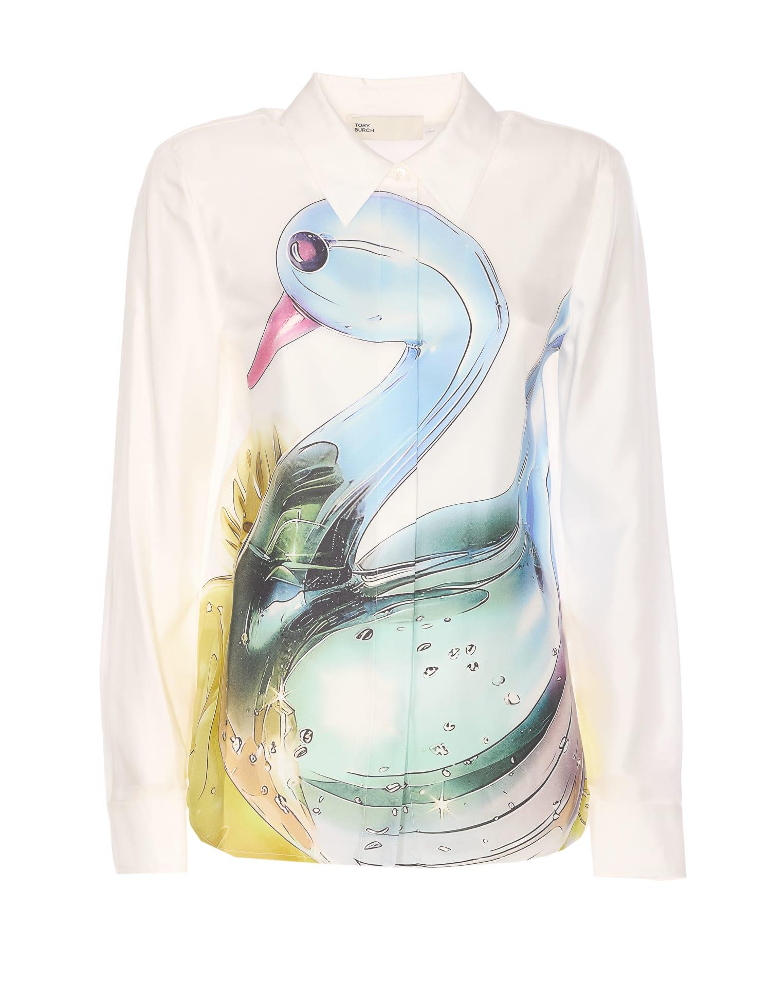 tory burch silk shirt