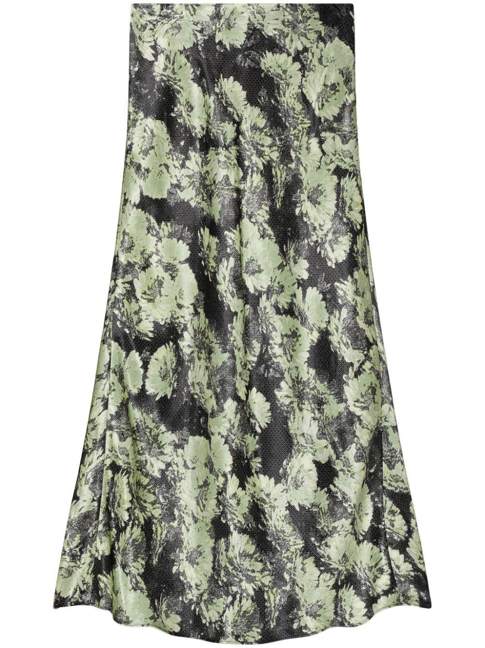 tory burch skirts green viscose - women