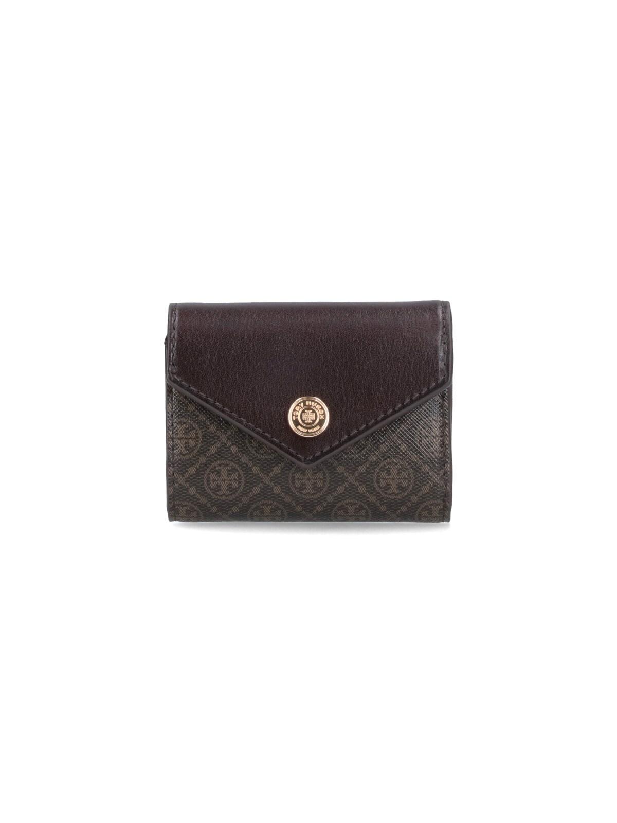 tory burch small "t monogram" fold wallet