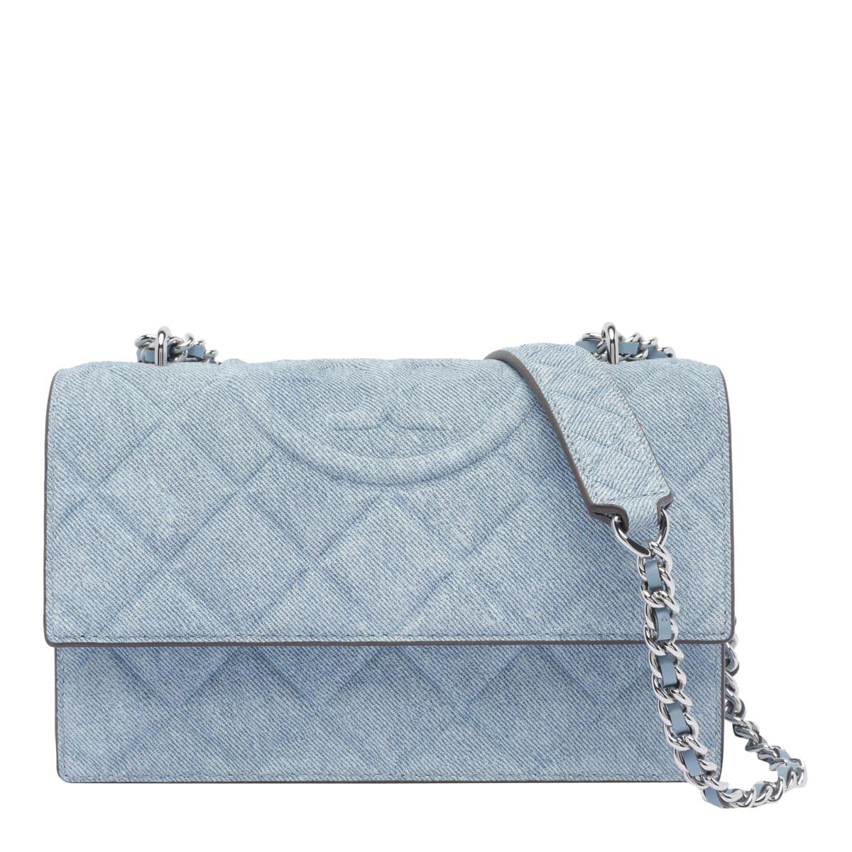 tory burch small denim flaming convertible shoulder bag