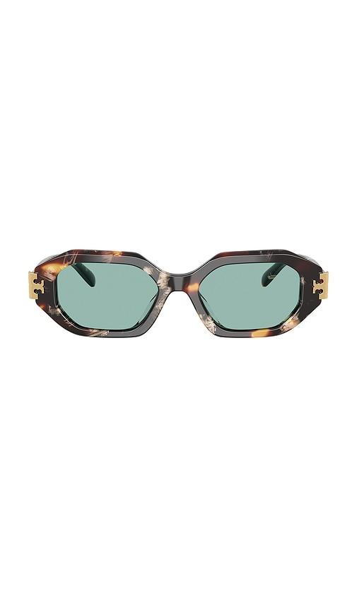 tory burch square sunglasses in brown.