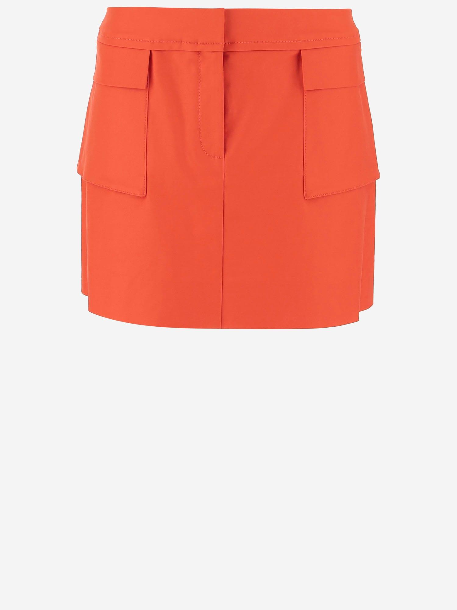 tory burch stretch cotton skirt